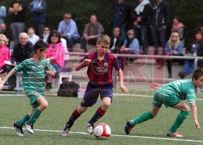 El benjamín del FC Barcelona campeón de liga