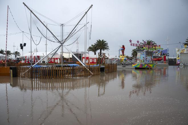El paso de la borrasca Emilia por Lanzarote (13/12/2025)