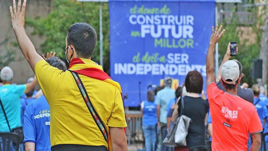 L&#039;acte es va acabar amb la interpretació dels Segadors