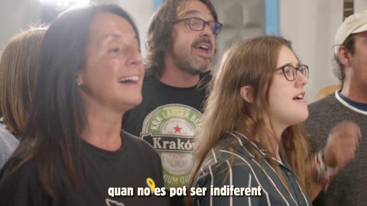 Imagen del vídeo 'La força de la gent', de Tsunami Democràtic.