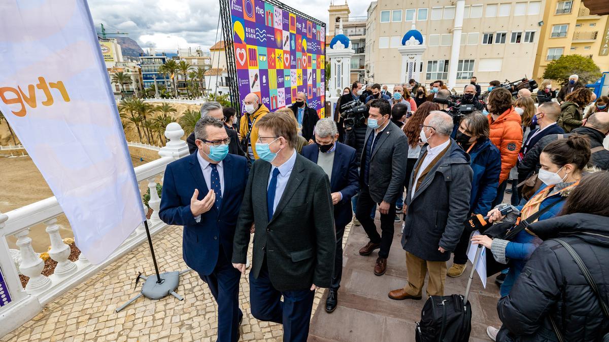 Benidorm Fest: RTVE, Generalitat Valenciana y el Ayuntamiento de Benidorm firman los convenios para celebrar el evento