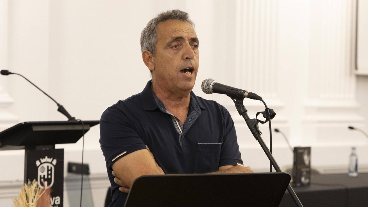 Pep Gimeno "Botifarra" en un acto reciente en la Casa de la Cultura de Xàtiva.