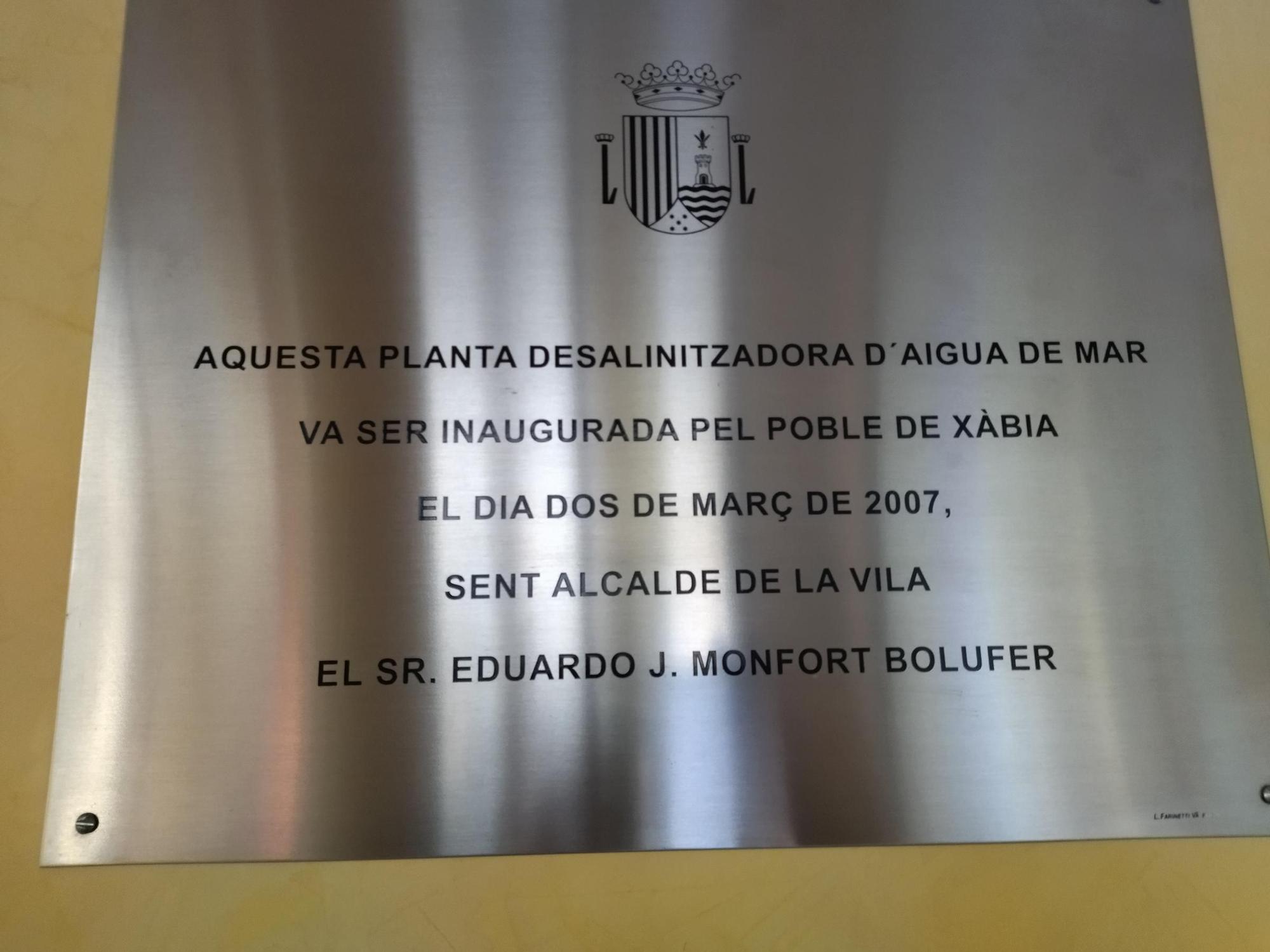 Así es la gran fábrica de agua de Xàbia y la Marina Alta