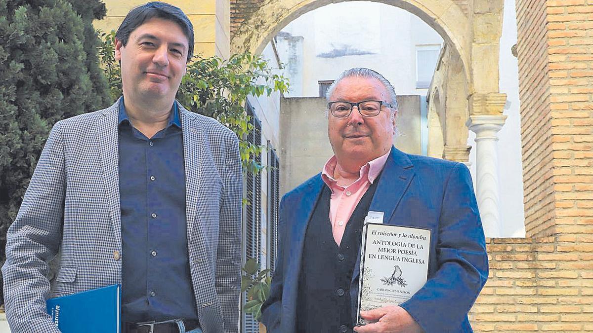 Javier Ortega y Carlos Clementson, durante la presentación de ‘El ruiseñor y la alondra’.