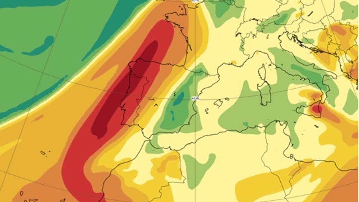 Una columna de dióxido de azufre procedente del volcán de La Palma podría llegar hoy a Galicia
