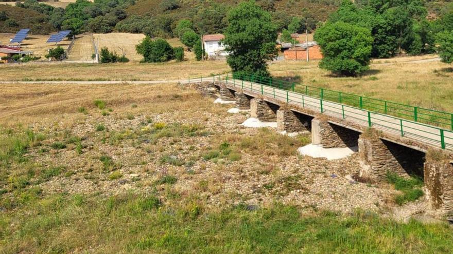 Los efectos de la sequía en Aliste: los ríos bajan secos