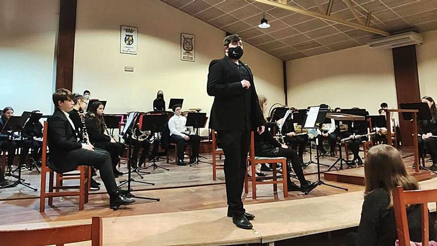 El concierto de la Artística de Merza tuvo lugar en el Auditorio Valero Guzmán.
