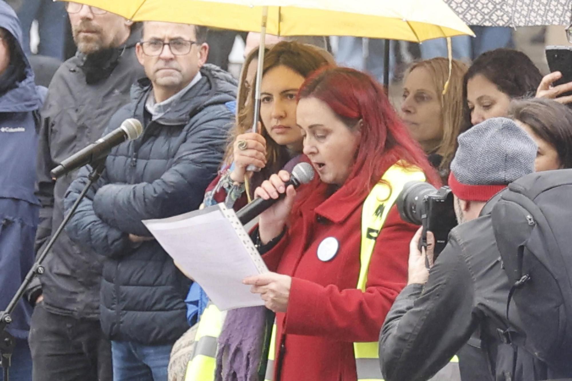 Multitudinaria manifestación en Santiago "en defensa do mar" y contra la gestión de la crisis de los pélets