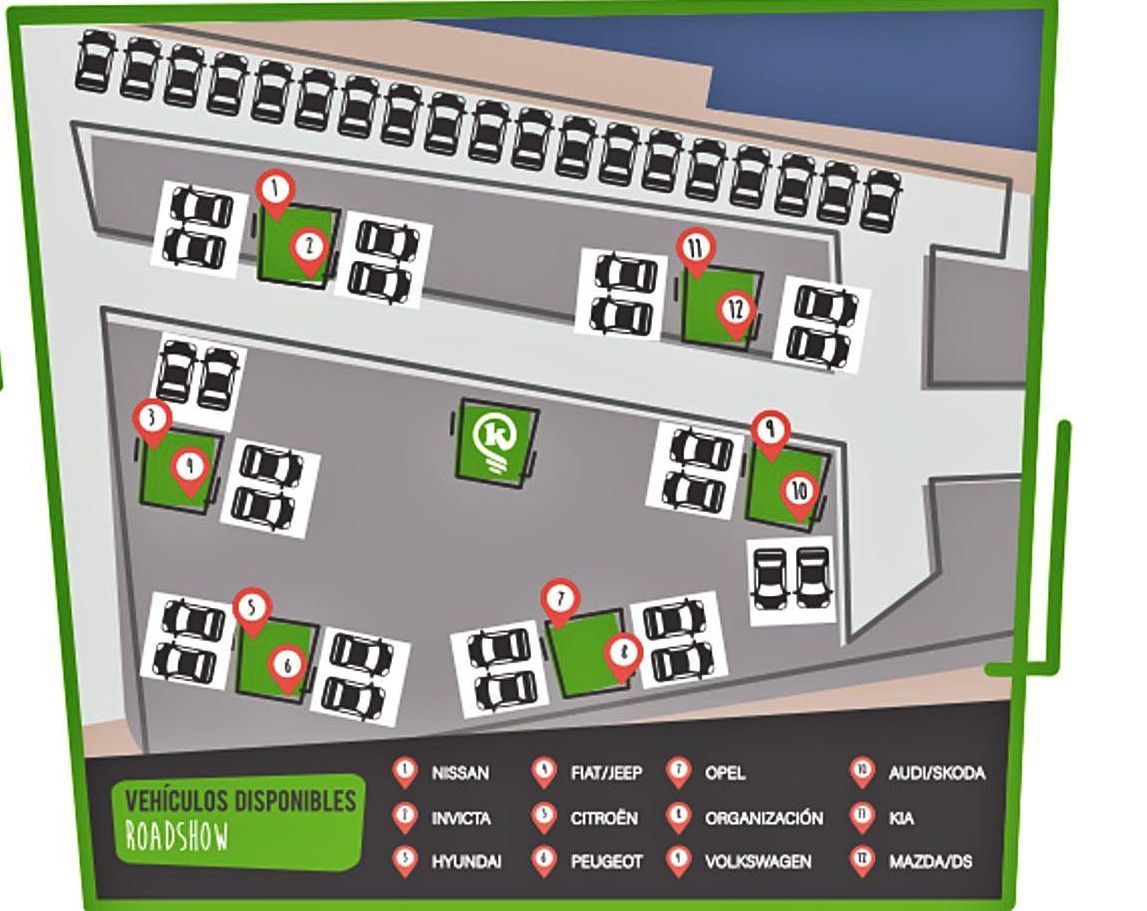 Mapa de situación del roadshow