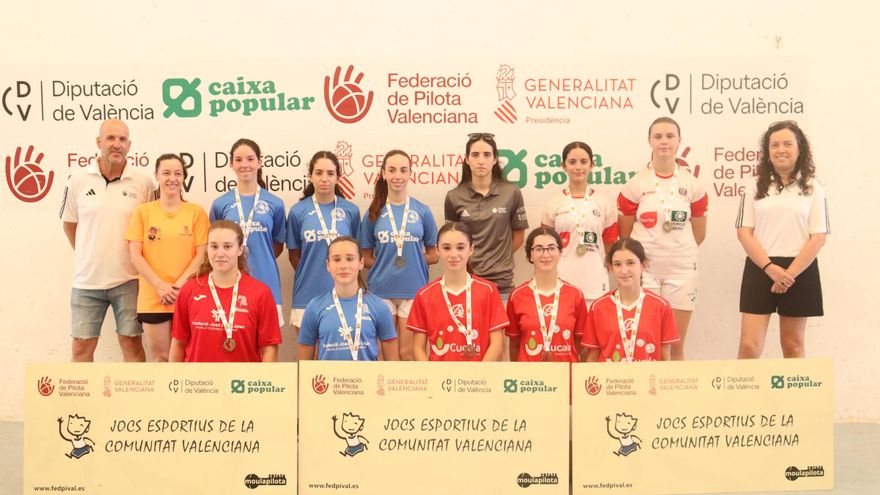 Les campiones de les trobades de raspall de JECV es coronen a Polinyà de Xúquer