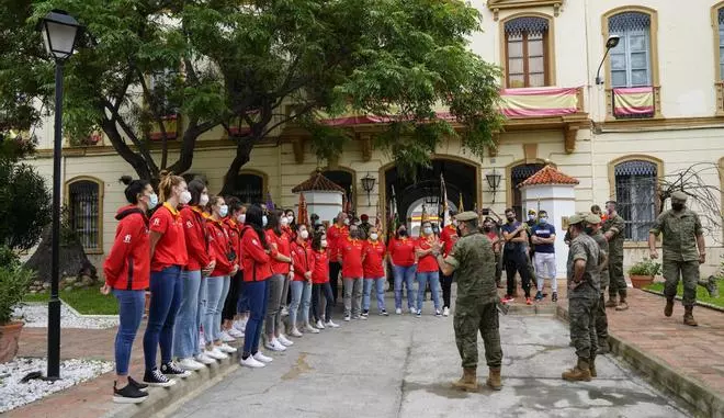 Vacunación de las jugadoras de la selección de baloncesto en Valencia