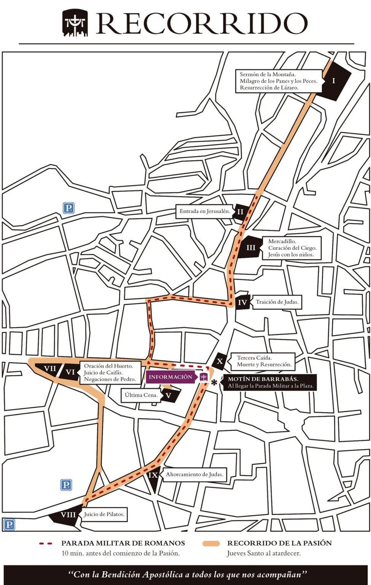 Recorrido de la Pasión viviente de Morata de Tajuña en Madrid