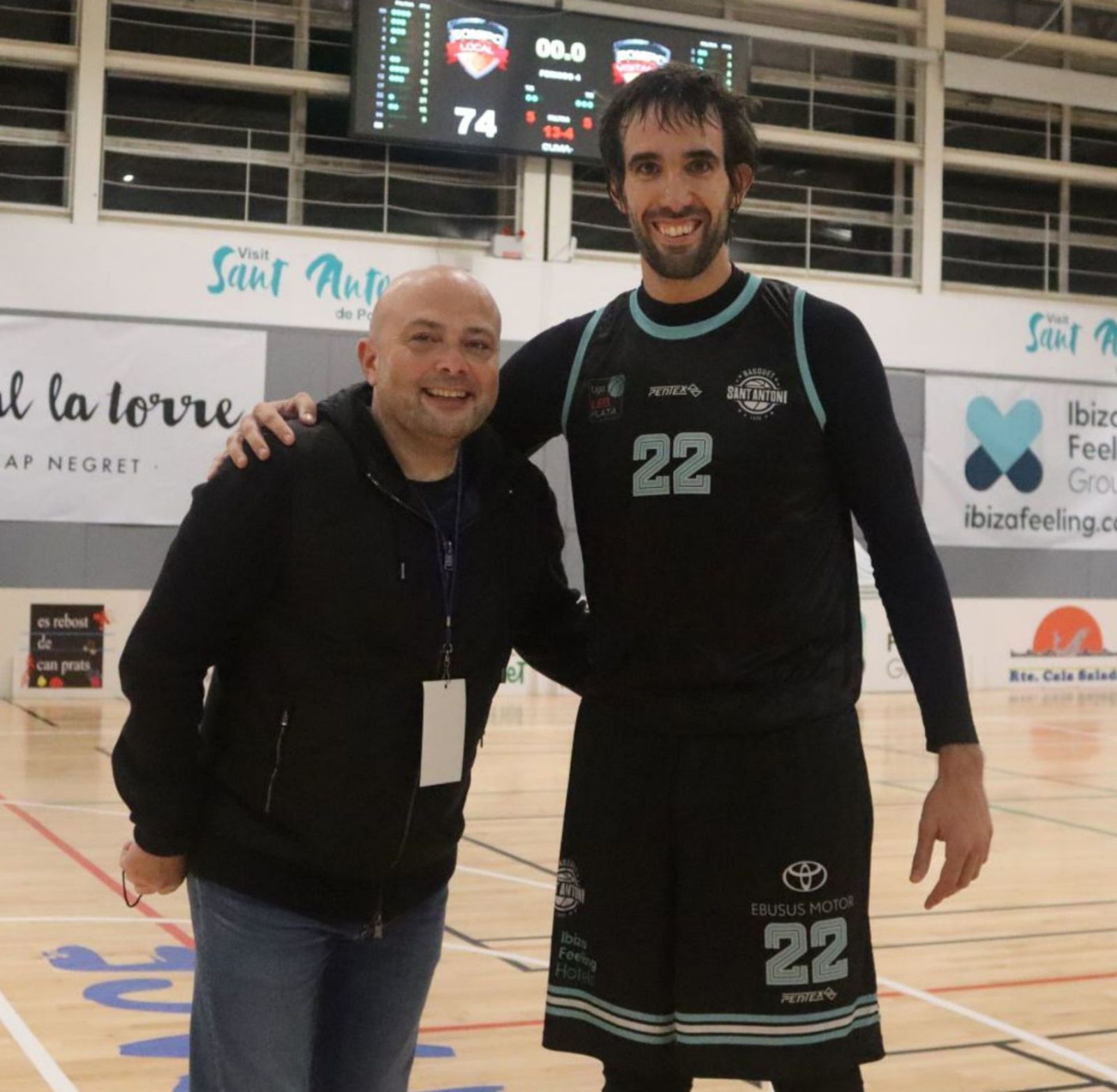 Marcos Páez con Jordi Grimau, que se retirará al final de la presente temporada. | DIARIO DE IBIZA