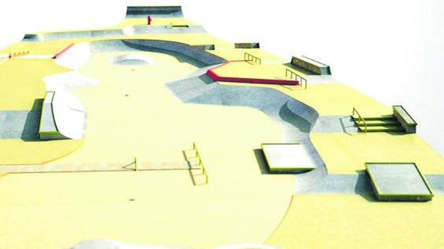 Elementos urbanos incorporados al futuro skatepark de Zamora. | Proyecto