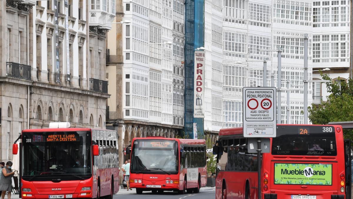 Bus urbano de A Coruña.