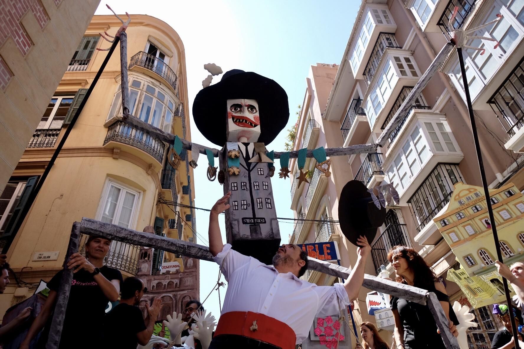 Manifestación de La Invisible contra su desalojo