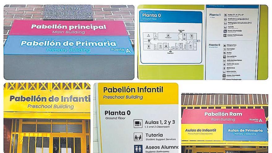 El CEIP Federico de Arce dispone de un sistema de señalización para facilitar la movilidad dentro del centro