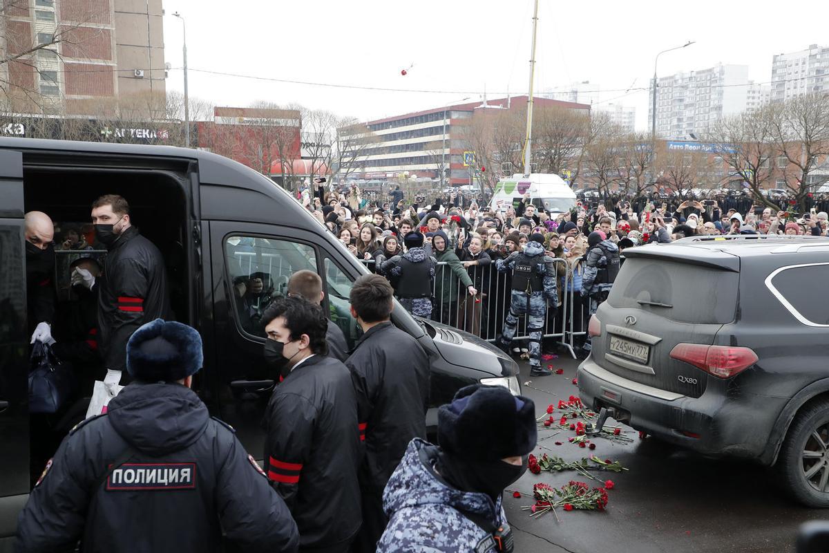 Funeral y ceremonia de despedida del político opositor ruso Alexei Navalny en Moscú