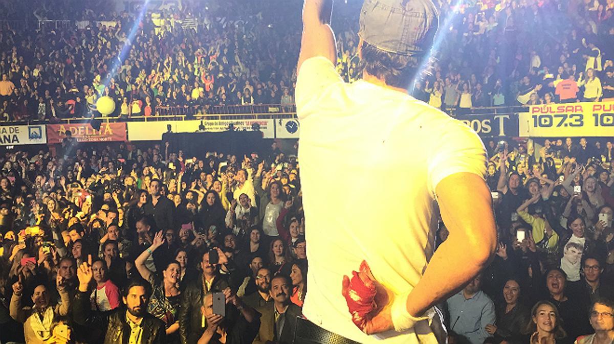 Imatge d’Iglesias després de ferir-se amb el dron.