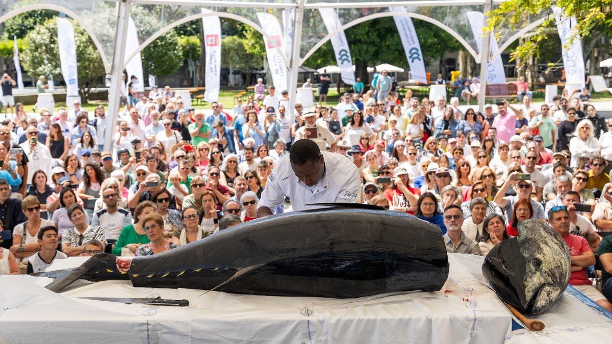 Showcooking en Vigo Seafest 2024.