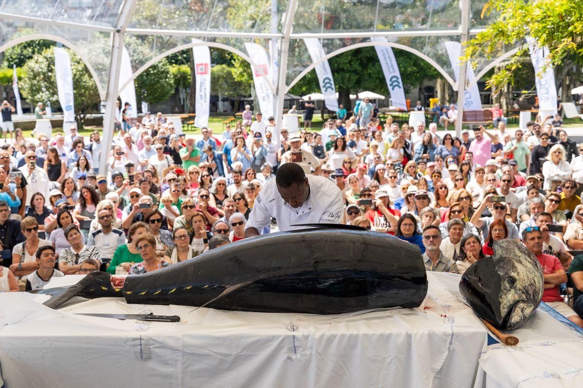 Showcooking en Vigo Seafest 2024.