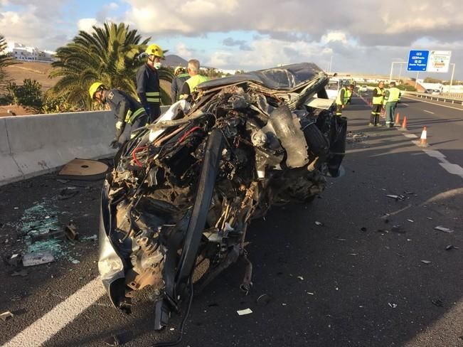 Un fallecido en un accidente en la Circunvalación de Arrecife