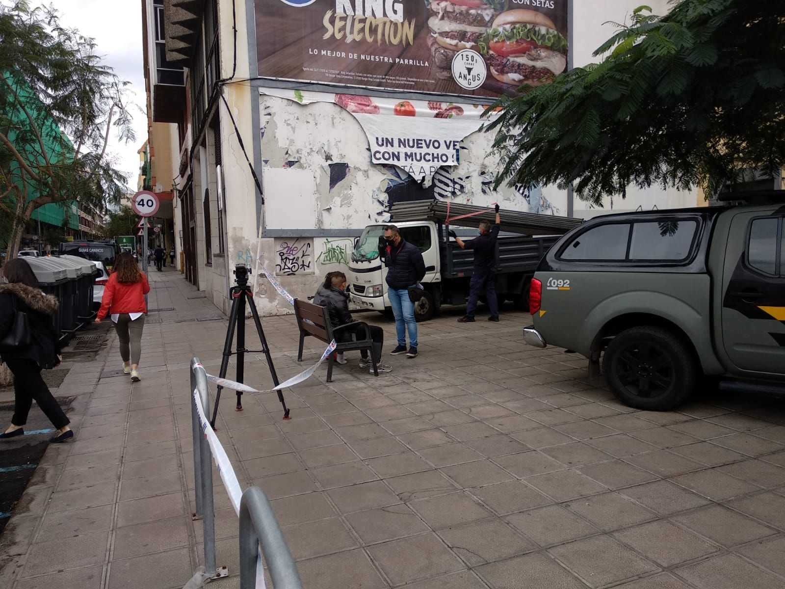 Desalojo en Triana