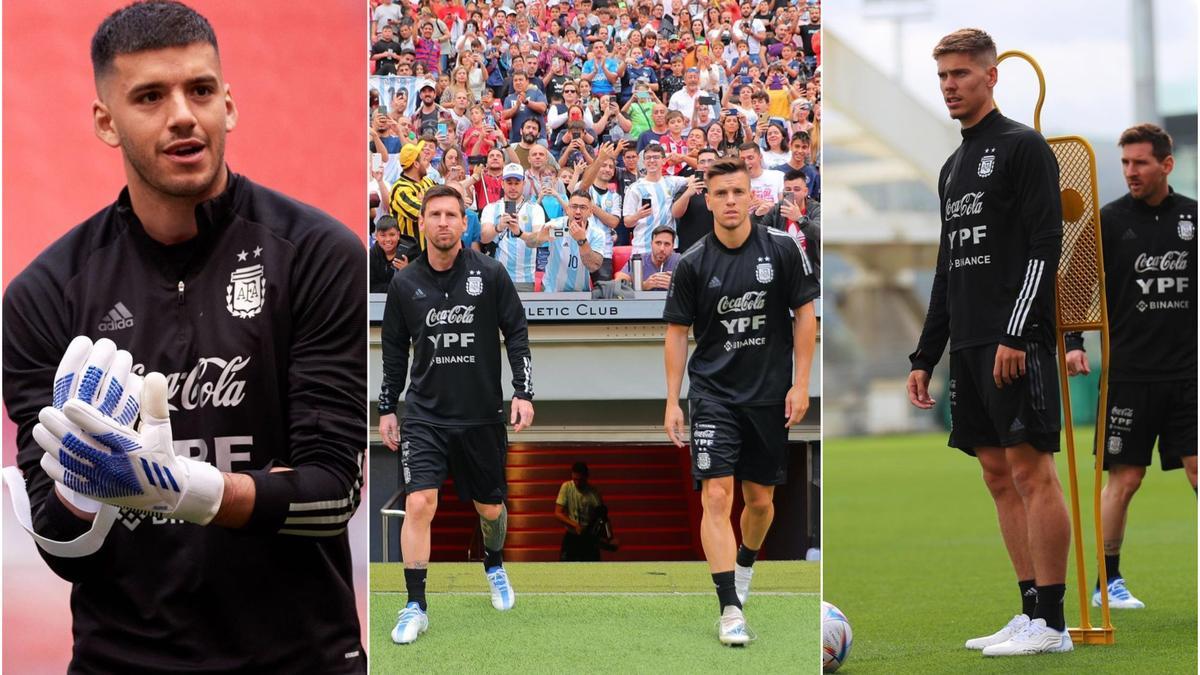 Los jugadores del Villarreal CF durante su concentración con Argentina