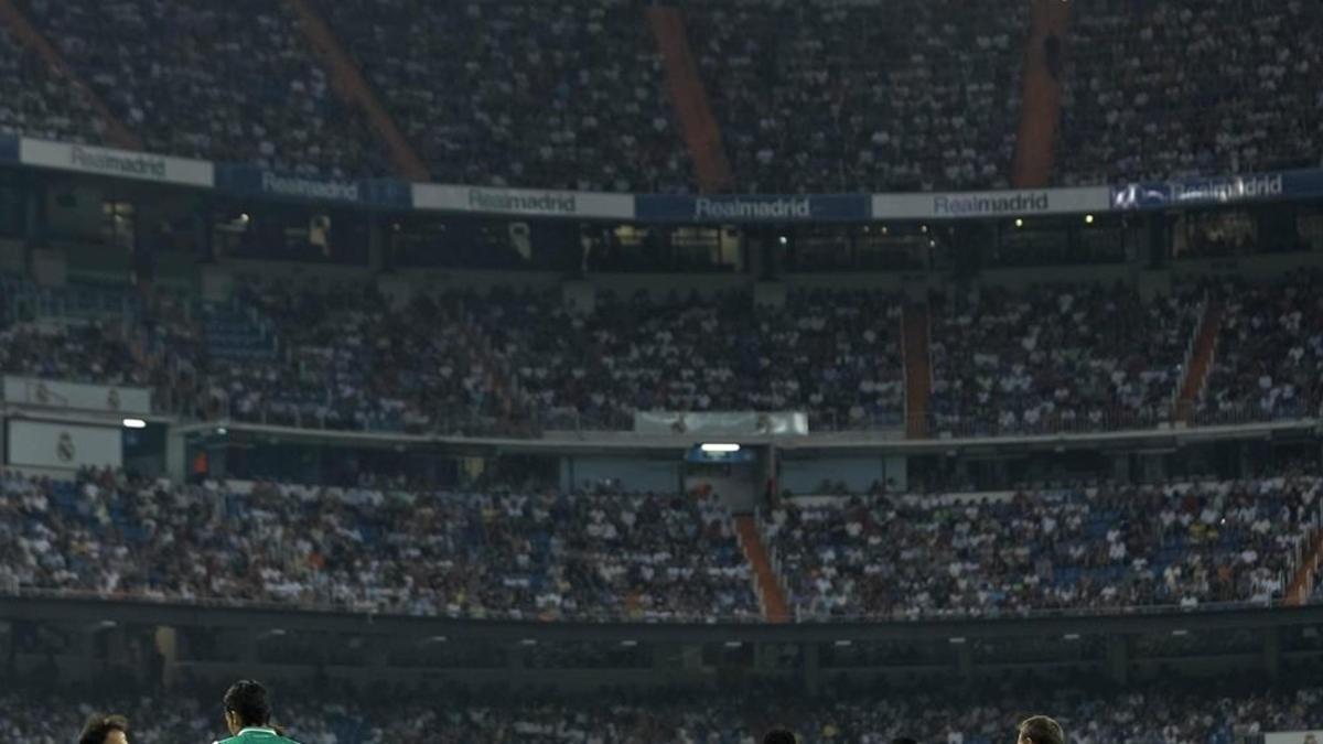 El Santiago Bernabéu durante un juego de LaLiga
