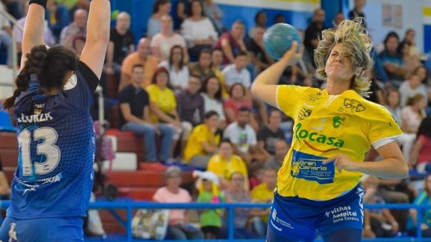 María Luján, durante el último partido ante el Bera Bera en Las Remudas.