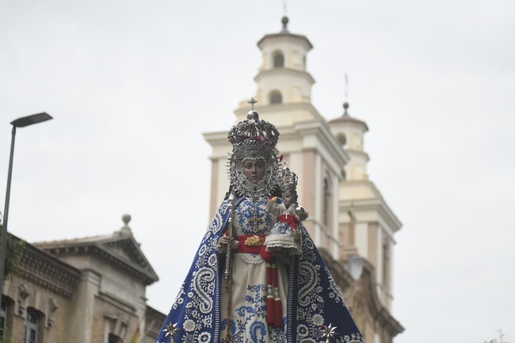 Romería de Murcia: primer tramo del recorrido de la Fuensanta