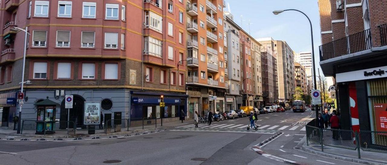 La avenida Valencia de Zaragoza.