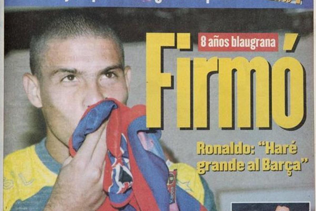 Ronaldo, tras firmar por el Barça