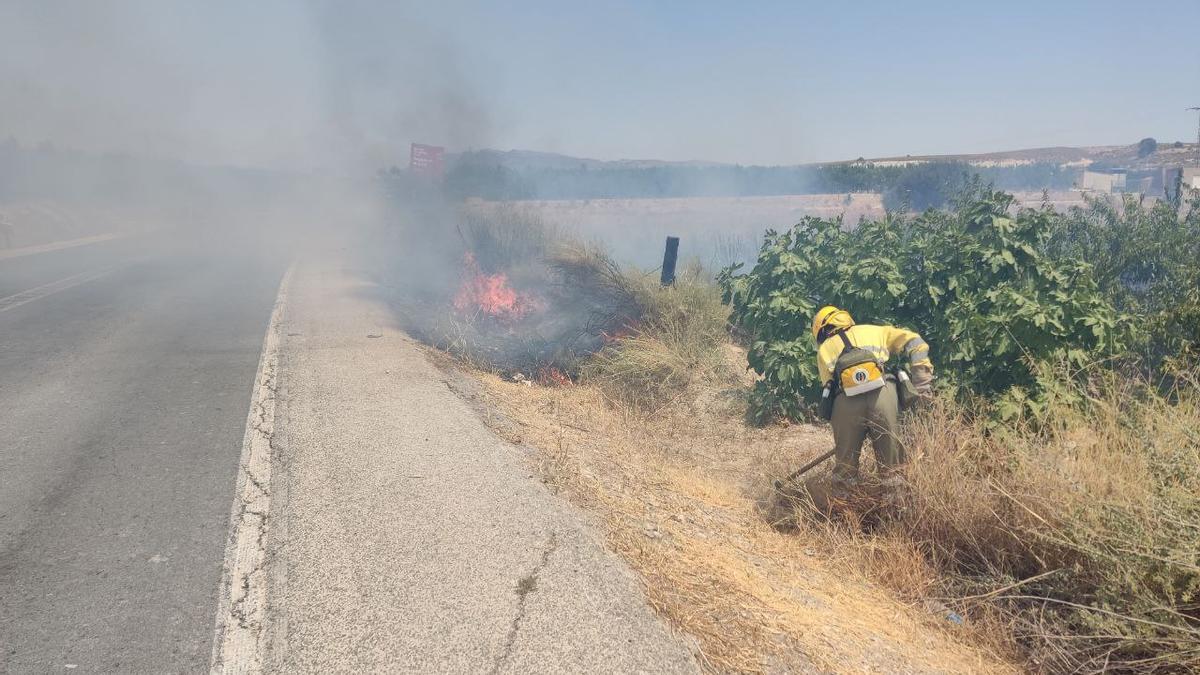 Incendio en Cieza.