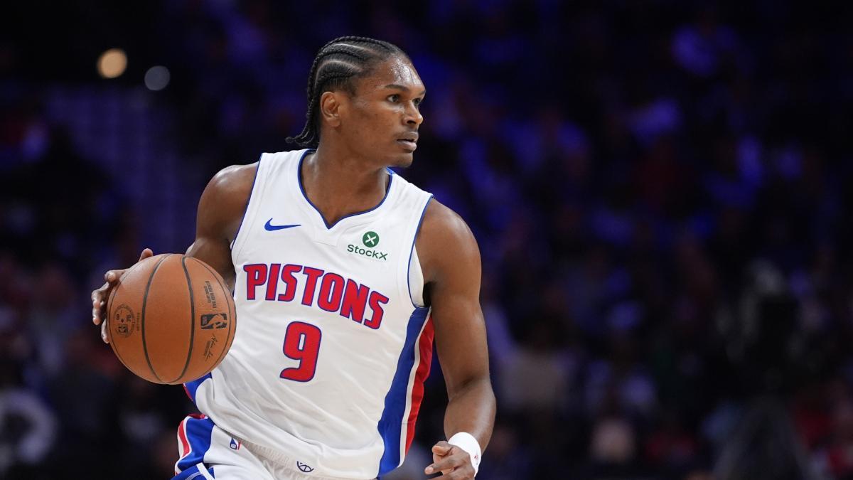 Ausar Thompson durante el encuentro de este domingo