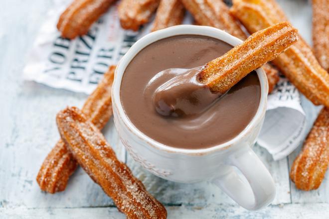 Este local ofrece churros con chocolate con una auténtica receta tradicional