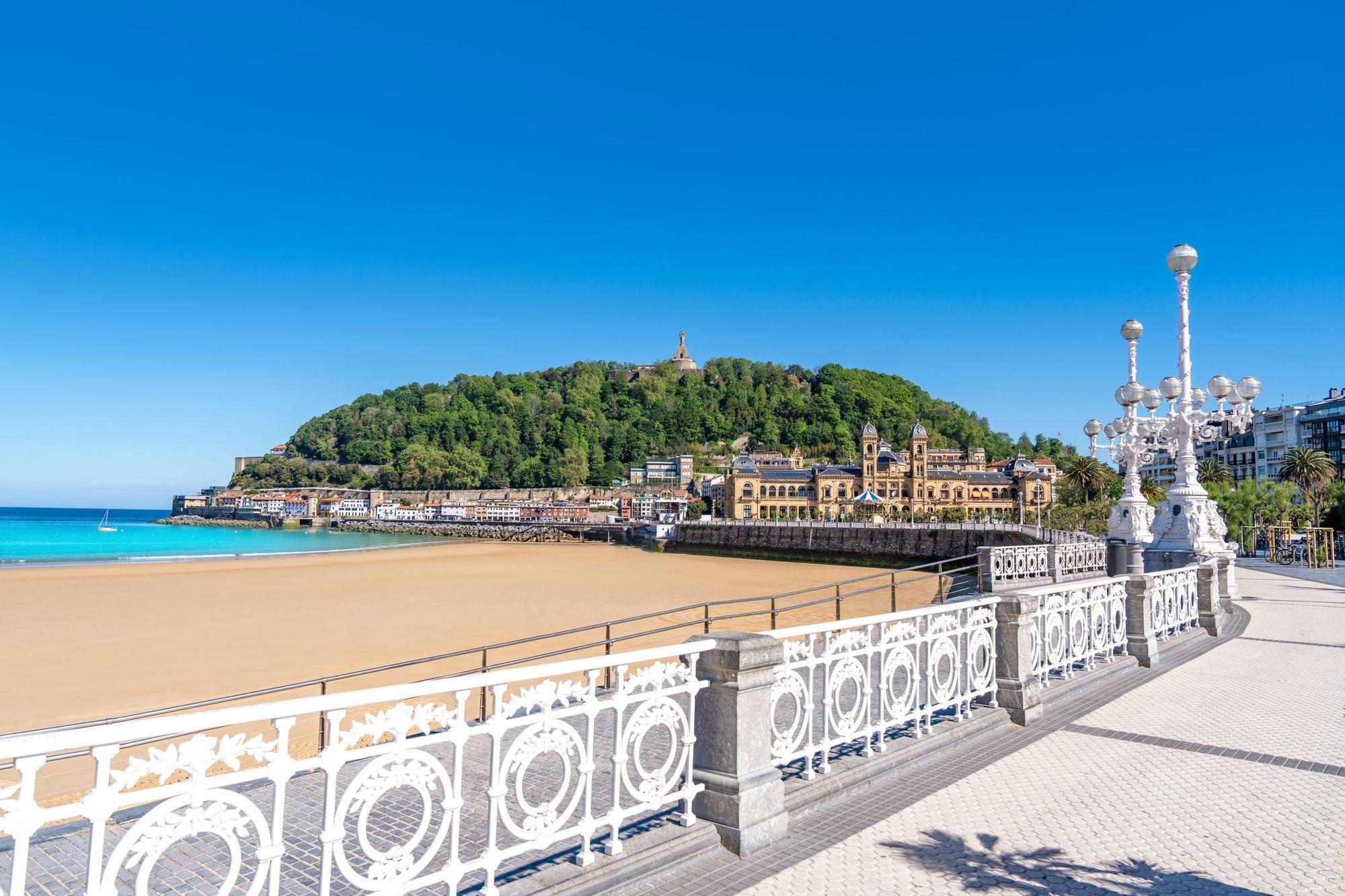 La playa de la Concha en San Sebastián.
