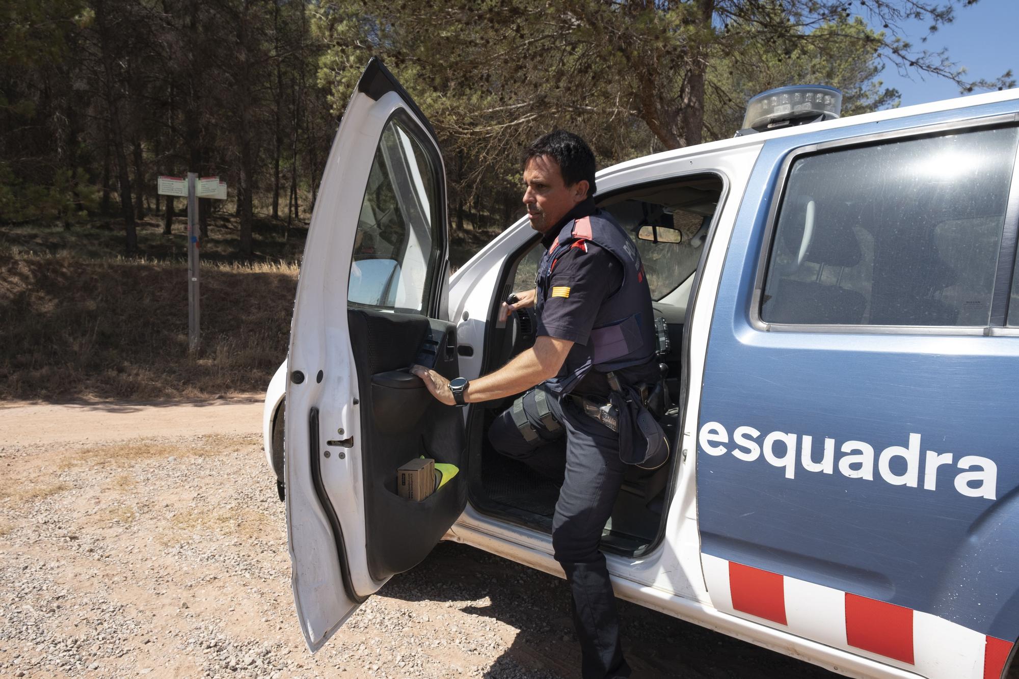 La Unitat Regional de Medi Ambient dels Mossos, en acció