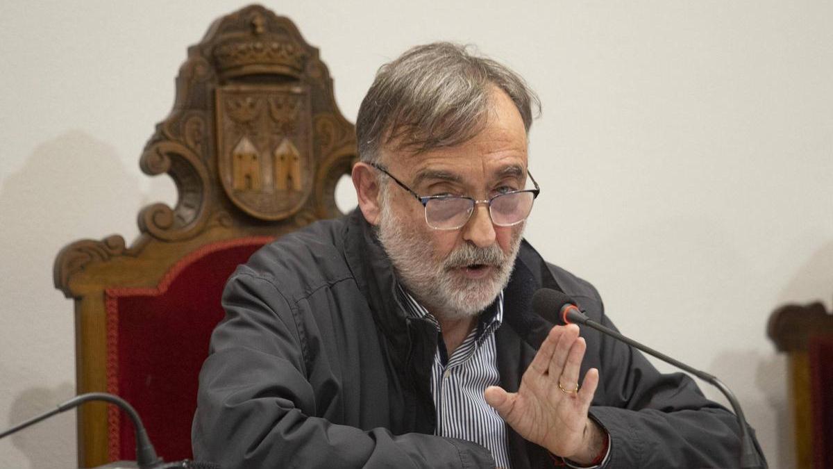 El alcalde de l'Alcúdia, Andreu Salom, en un pleno, en una imagen de archivo.