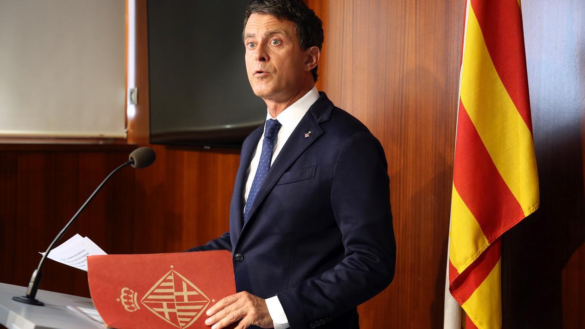 BARCELONA 19/06/2019 Política. Rueda de prensa de Manuel Valls. Rueda de prensa del regidor de Barcelona pel canvi, Manuel Valls Ajuntament de Barcelona (Sala de premsa - grups politics) FOTO de RICARD CUGAT