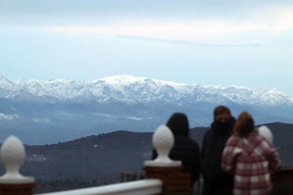 De fondo, la Sierra de las Nieves