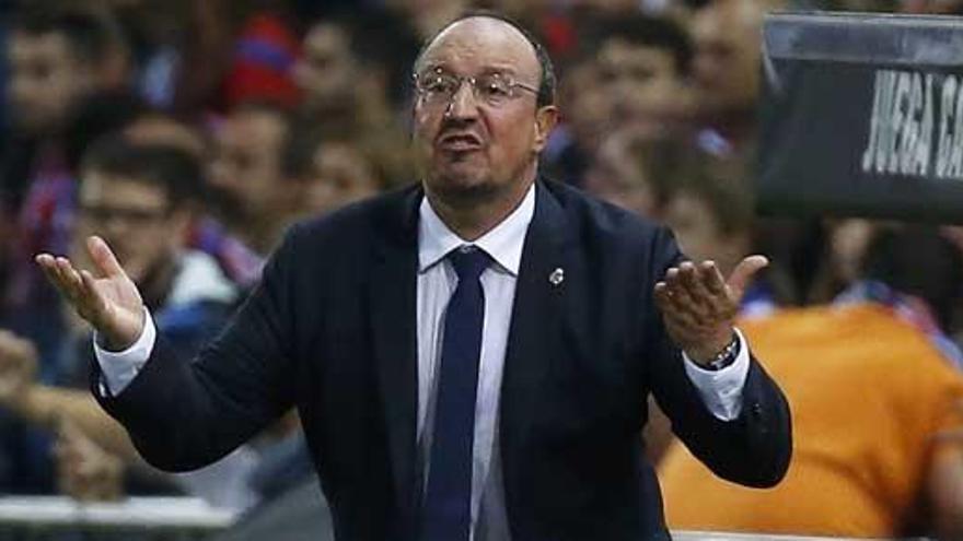 Rafa Benítez, en el partido del Calderón.