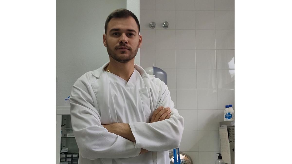 Alejandro Vengrin, estudiante ucraniano de Enfermería del CEU de Elche.