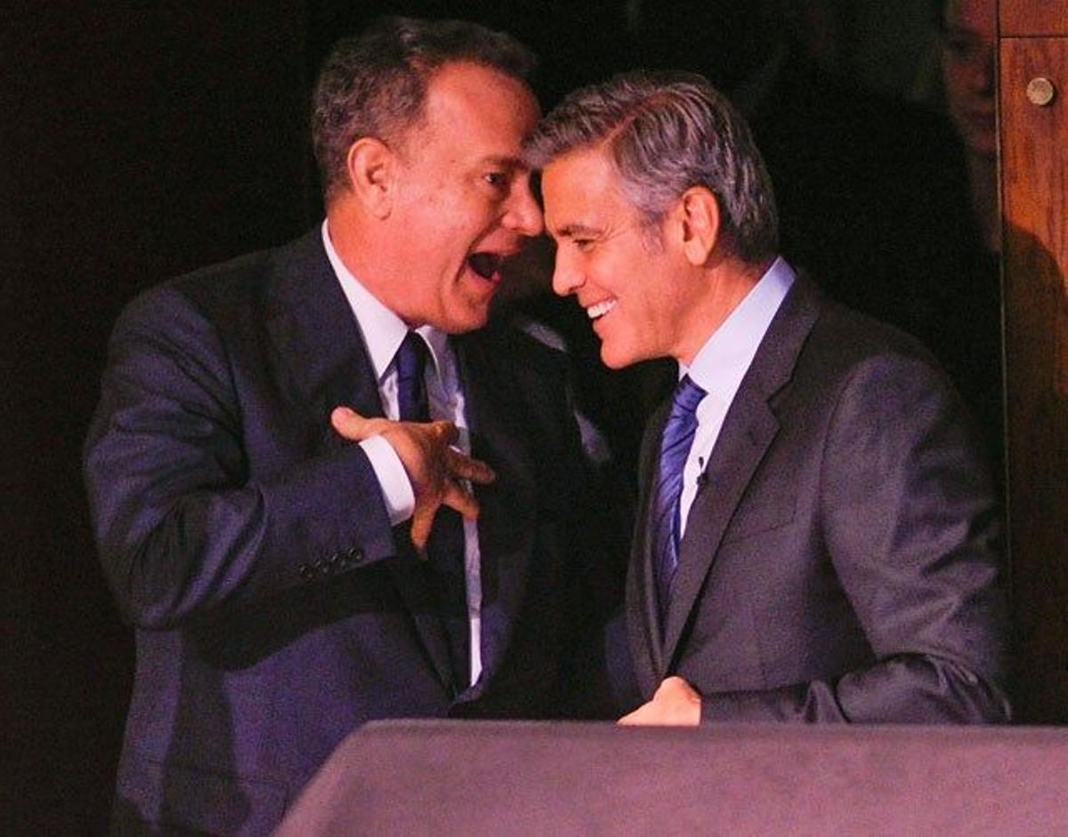 Tom Hanks y George Clooney en la SeriousFun Children's Network Gala de Nueva York