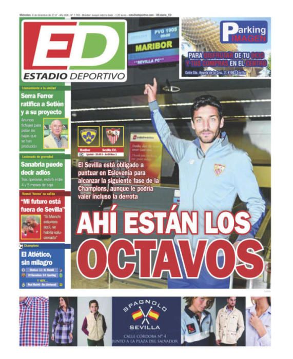 Portadas deportivas de este miércoles 6 de diciembre