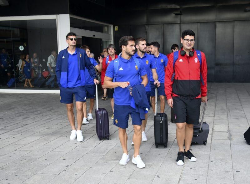 Llegada del Real Zaragoza desde Almería