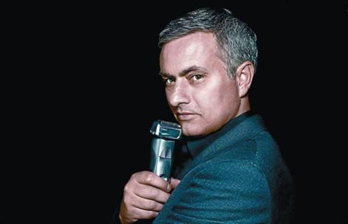 José Mourinho, en una imatge de la campanya publicitària que ha fet amb la marca de màquines d’afaitar.