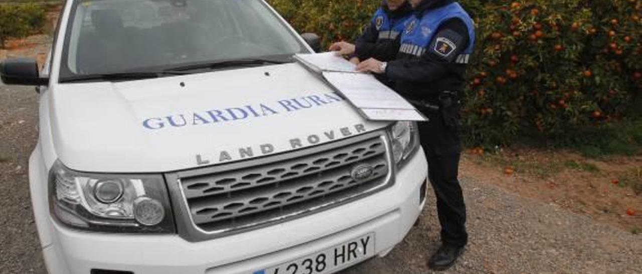 Agentes de la guardia rural de Sagunt.