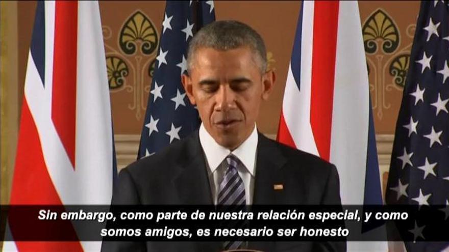 Obama apoya la permanencia de Reino Unido en la UE