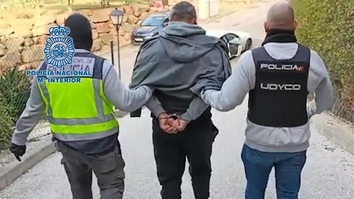 Uno de los detenidos.